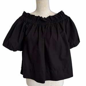 SHAINA MOTE Hysperia Top in Onyx Black - Excellent Pre-Owned Condition, 0 / XS
